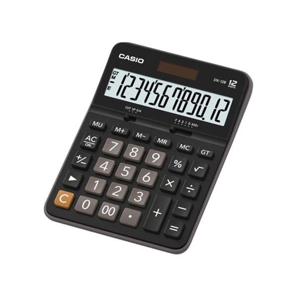 Casio 12 Haneli Hesap Makinesi DX-12B-BK