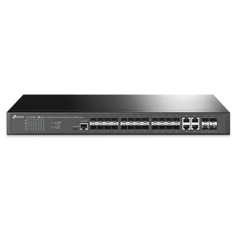 TP-LINK OMADA TL-SG3428XF 24 PORT SFP L2+ 4X10GE SFP+ SLOTS YÖNETİLEBİLİR RACKMOUNT SWITCH