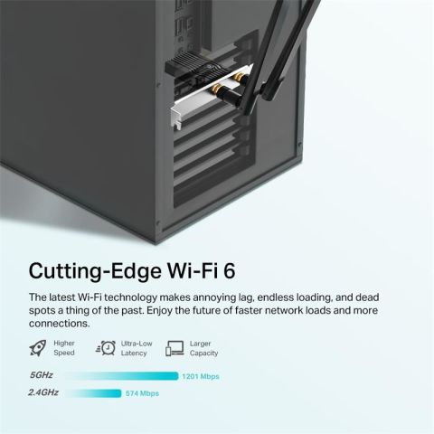 TP-LNK ARCHER TX20E AX1800 WI-FI 6 BLUETOOTH 5.2 PCIE ADAPTOR