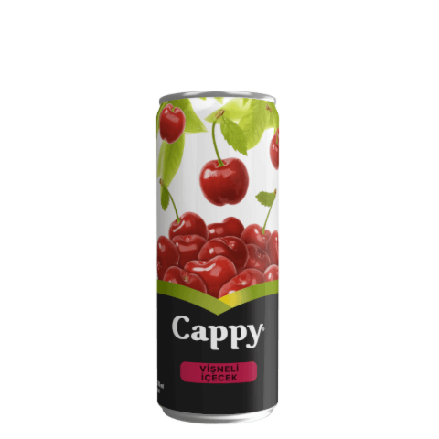 Cappy Meyve Suyu Vişne Teneke Kutu 330 ml 24 Lü Paket