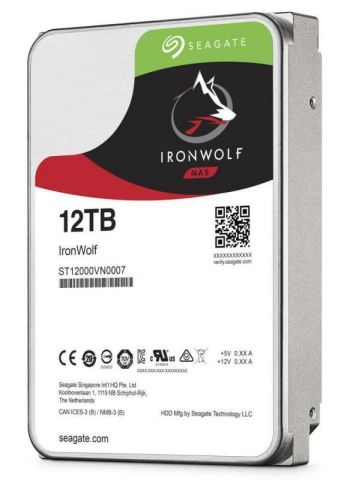 12 TB 3.5 SEAGATE 7200RPM 256MB ST12000VN0008 IRONWOLF (RESMI DIST GARANTILI)