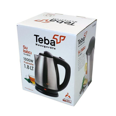 Teba TH-118CKN 1500 W 1.8 lt Çelik Kettle