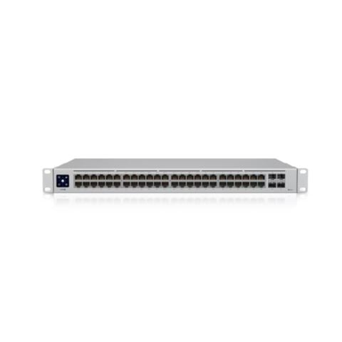 UBNT USW-48-POE 48 PORT GIGABIT + 4X1GB SFP UPLINK 195W POE YÖNETİLEBİLİR RACKMOUNT SWITCH