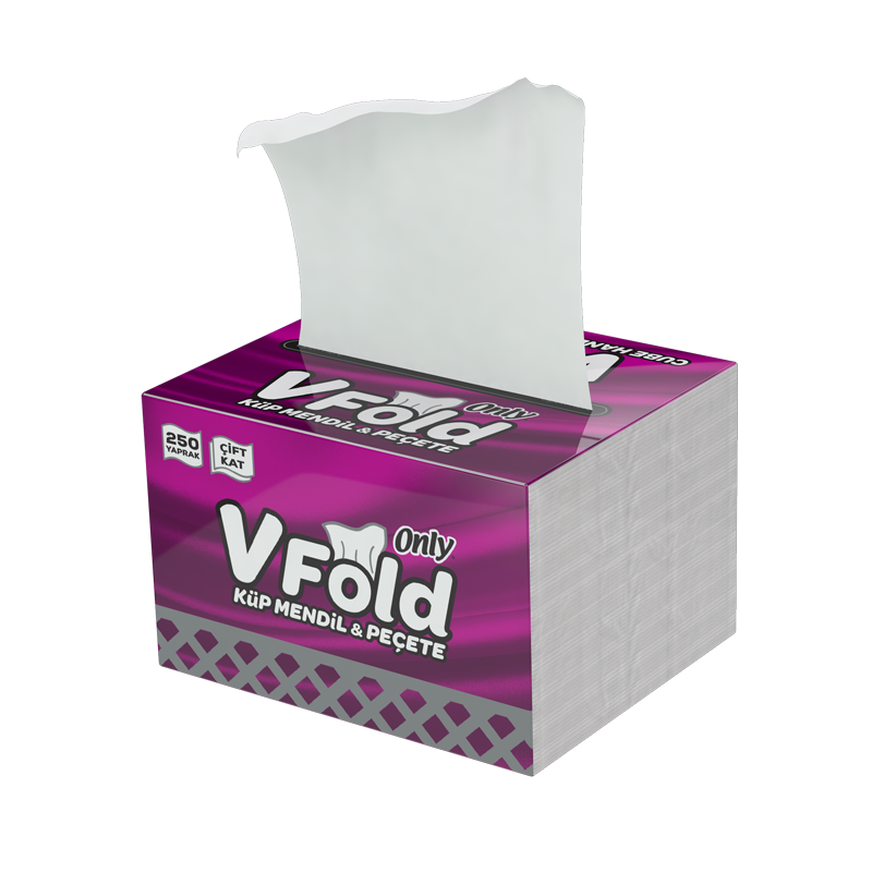 Only V Fold Küp Mendil & Peçete 250'li 24 Paket