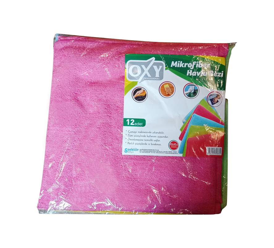 Oxy Microfiber Temizlik Bezi 40 x 40 Cm