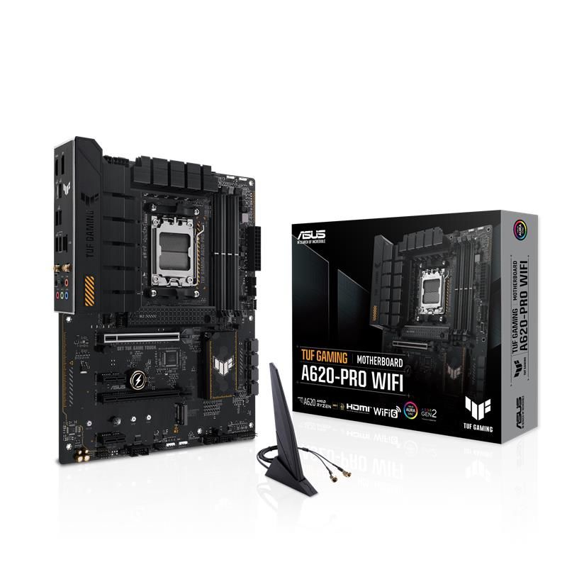 ASUS TUF GAMING A620-PRO WIFI DDR5 6400MHZ 1XHDMI 1XDP 2XM.2 USB 3.2 ATX AM5 (AMD AM5 7000 SERİ İŞLEMCİ İLE UYUMLU)