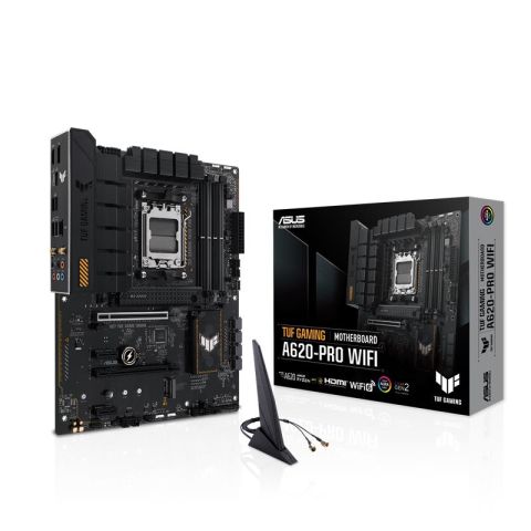 ASUS TUF GAMING A620-PRO WIFI DDR5 6400MHZ 1XHDMI 1XDP 2XM.2 USB 3.2 ATX AM5 (AMD AM5 7000 SERİ İŞLEMCİ İLE UYUMLU)