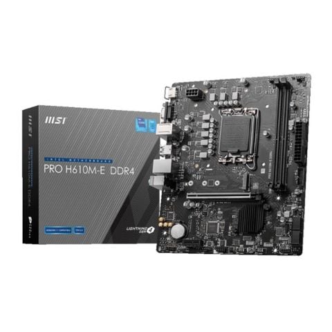 MSI PRO H610M-E DDR4 3200MHZ 1XVGA 1XHDMI 1XM.2 USB 3.2 MATX 1700P