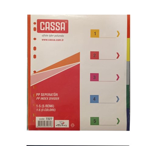 Cassa 7227 Seperatör 5 Renk