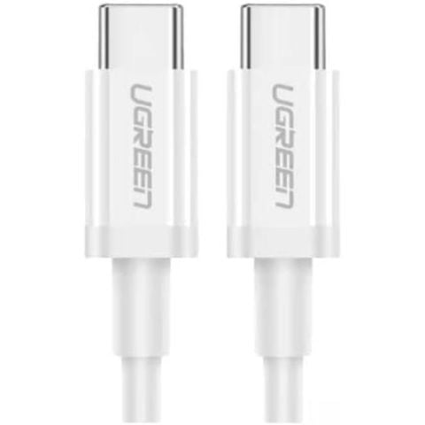 UGREEN USB-C 60W 3A QC PD HIZLI ŞARJ KABLOSU 2 MT BEYAZ 60518