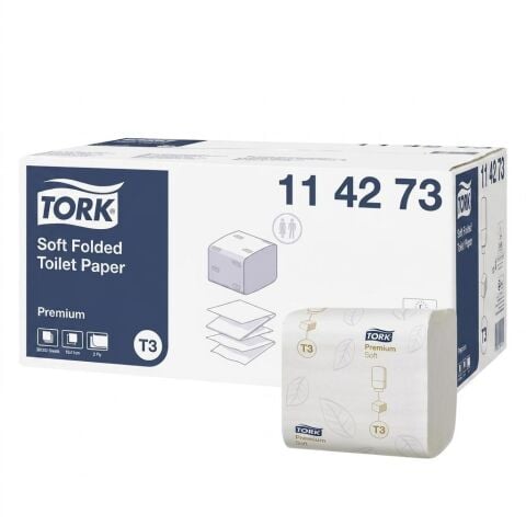 Tork Tuvalet Kağıdı Premium Katlamalı 252 x 30'Lu Paket