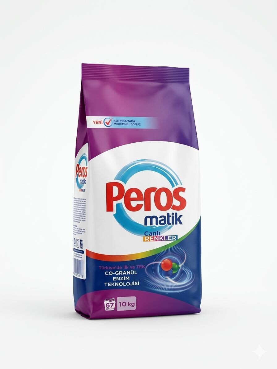 Peros Matik Canlı Renkler İçin Çamaşır Deterjanı 10 Kg