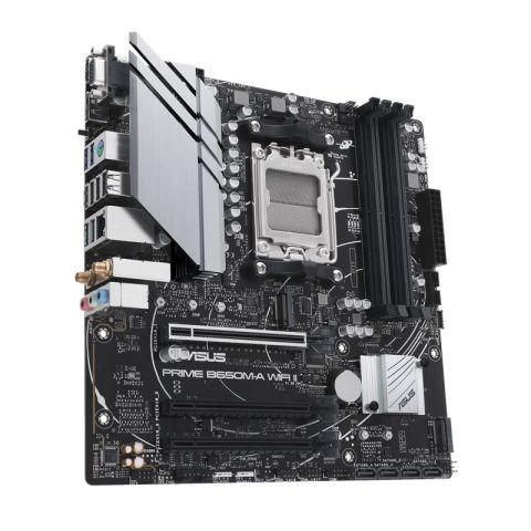 ASUS PRIME B650M-A WIFI II DDR5 6400MHZ 1XVGA 1XHDMI 1XDP 2XM.2 USB 3.2 MATX AM5